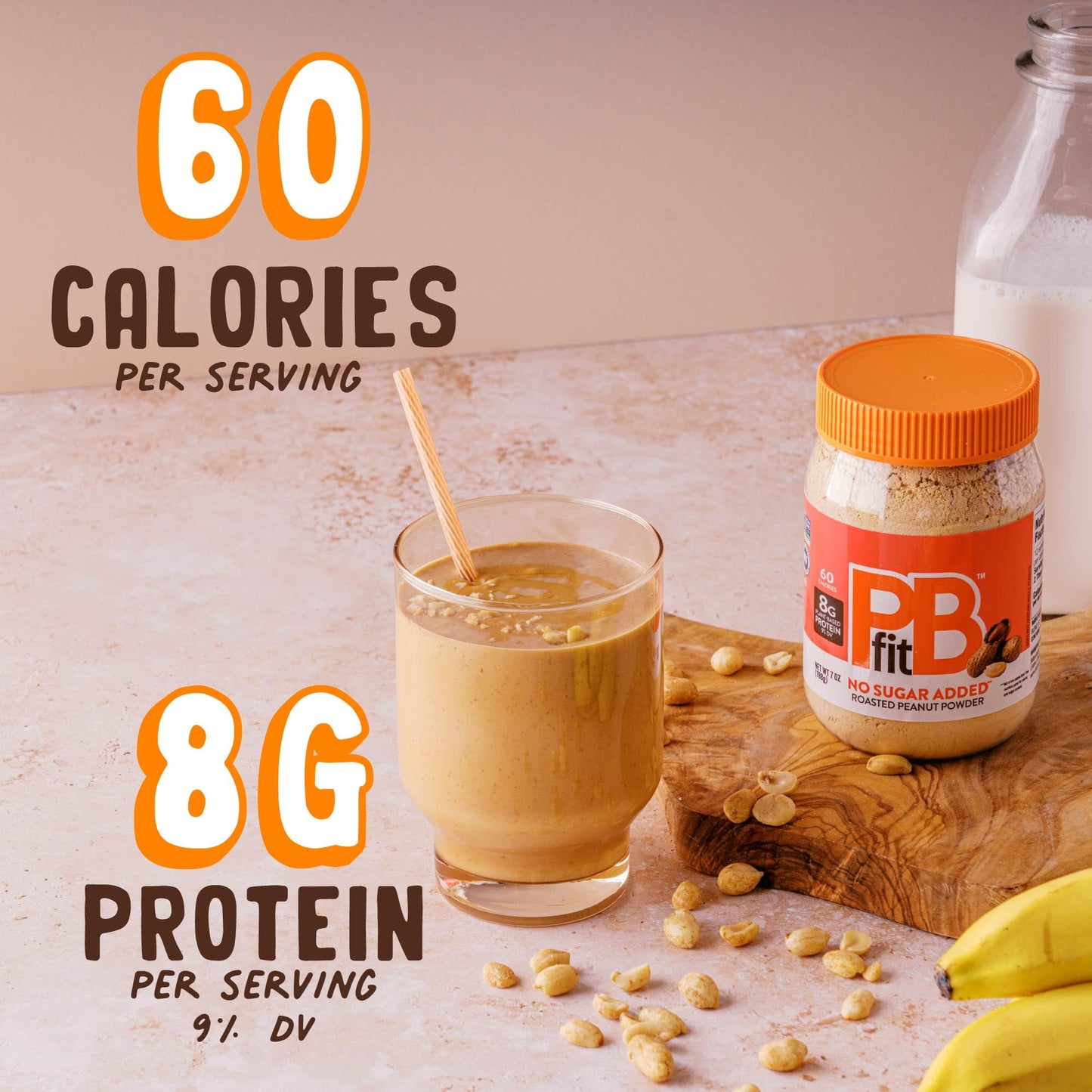 BetterBody Foods PBfit Sugar-Free All-Natural Peanut Butter Powder 198g (7 Ounces)