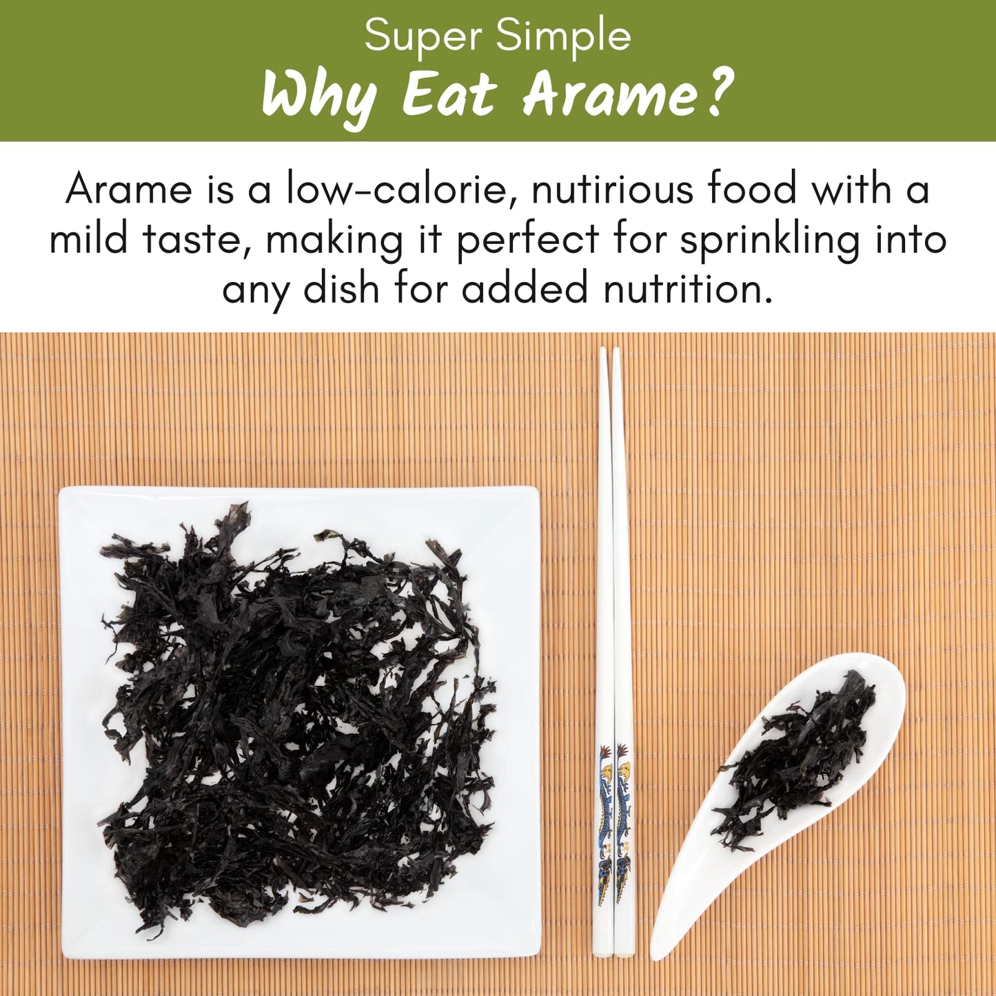 Emerald Cove Arame (Dried Seaweed), 35-Ounce Bag