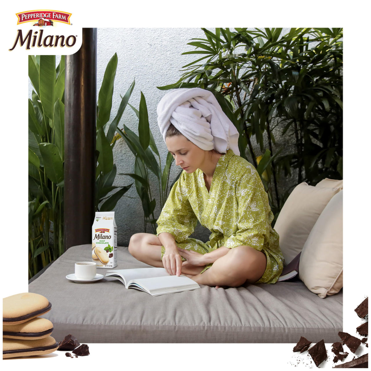 Pepperidge Farm Milano Mint Chocolate Cookies, 7 Oz Bag (15 Cookies)