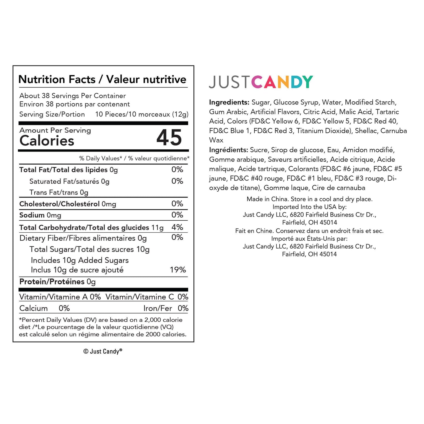 270 Pcs White Candy Jelly Beans - Mixed Fruit (12oz, approximately 270 Pcs)