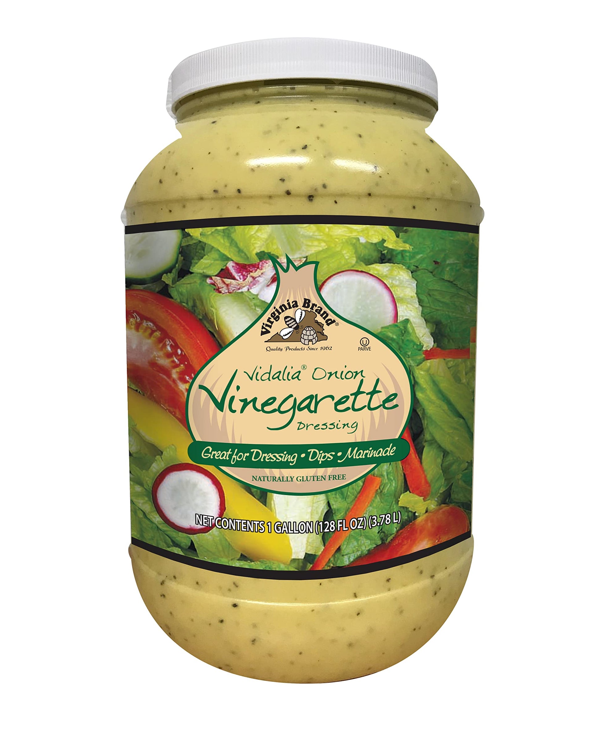 Virginia Brand Gluten Free Vidalia Onion Vinaigrette Salad Dressing, Marinade & Dip, 128 Ounce (Pack of 1)