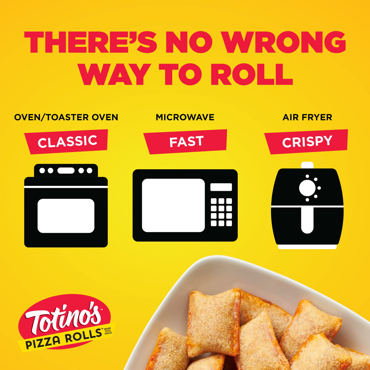 Totinos Pizza Rolls, Combination Flavored, Frozen Snacks, 130 Rolls, 63.5 oz