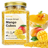 QZLGD Freeze Dried Mango, Freeze Dried Fruit, Diced Mango,12.69oz/360g, Crispy Crunchy Snacks, for Baking, Smoothie, Yogurt