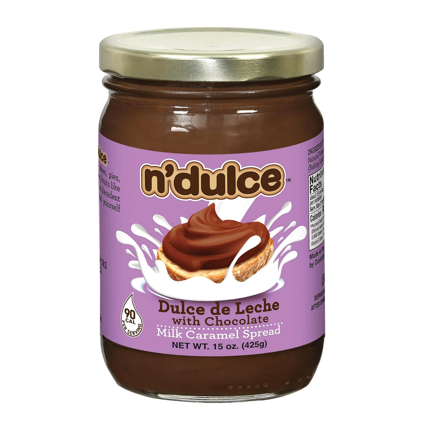 NDULCE Dulce De Leche with Chocolate Spreadable | Caramel Creams | Syrups For Coffee Drinks | Creamy and Rich Flavor | Gluten-fr