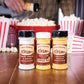Amish Country Popcorn | Seasoning Variety Pack | 6 oz BallPark Style ButterSalt - 5.1 oz Cheddar Cheese & 5 oz Sour Cream and On