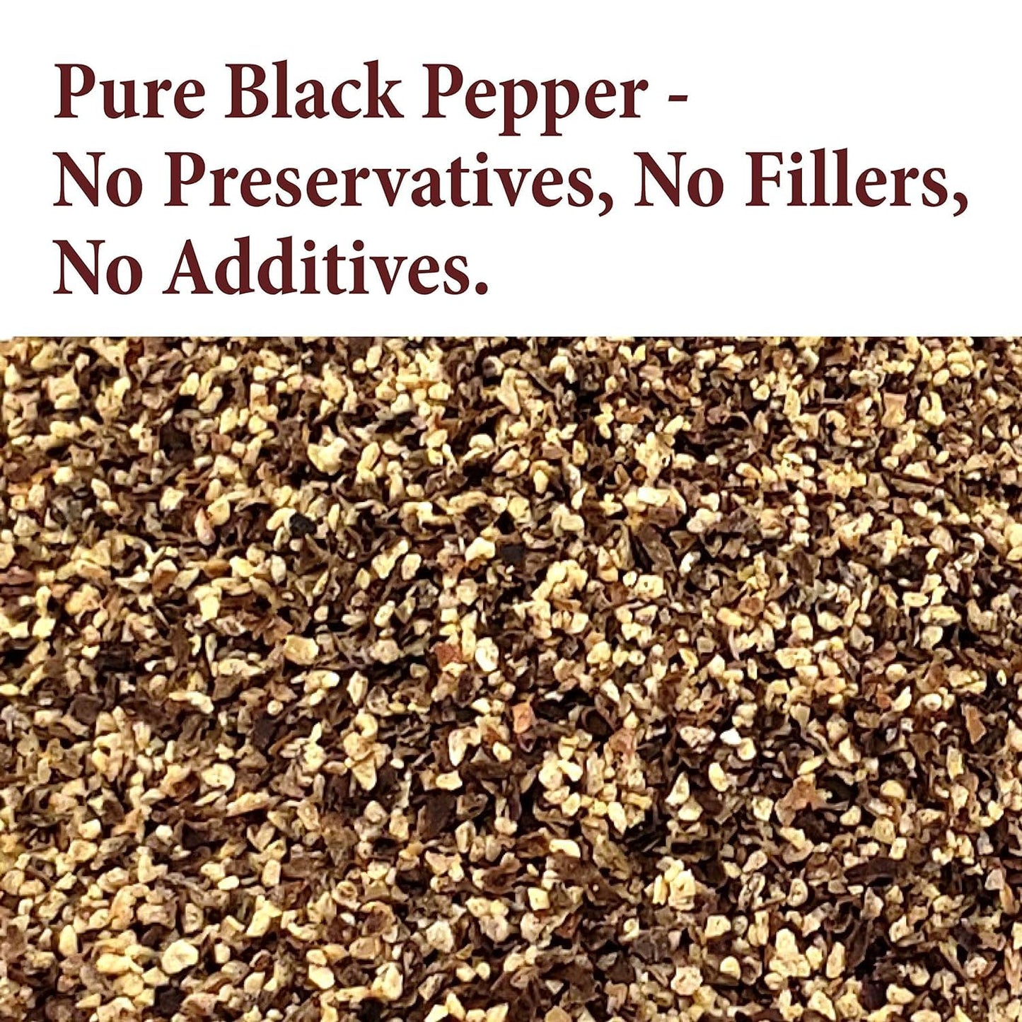 The Spice Way Ground Black Pepper - Fine Ground - 8 oz - Pantry Staple for Cooking