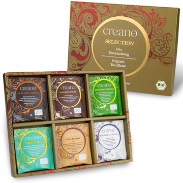 Creano Organic Tea Gift Set - 24 Organic Tea Bags In 6 Dreamy Varieties - 48 G*