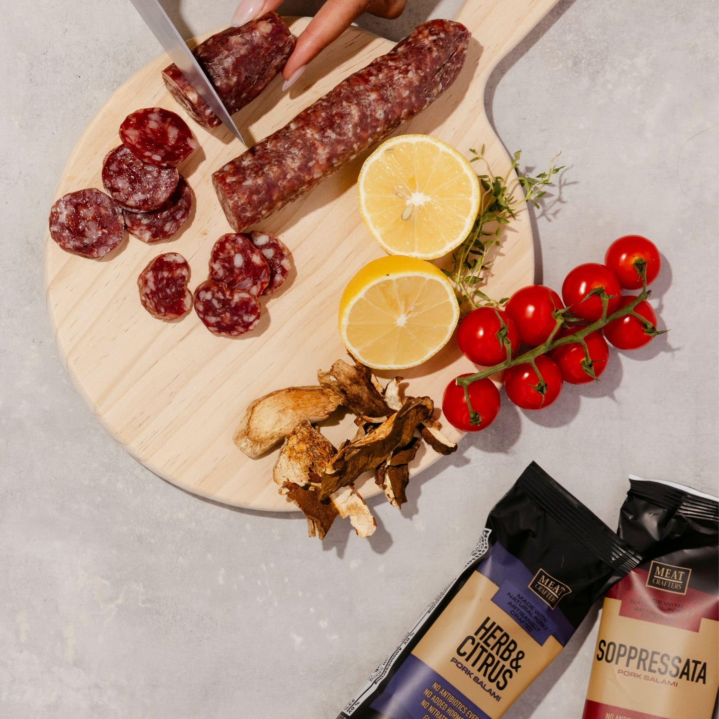 Meat Crafters Herb & Citrus Dry Cured Meat, No Nitrites/Nitrates,    Free, 5oz (4-Pack)