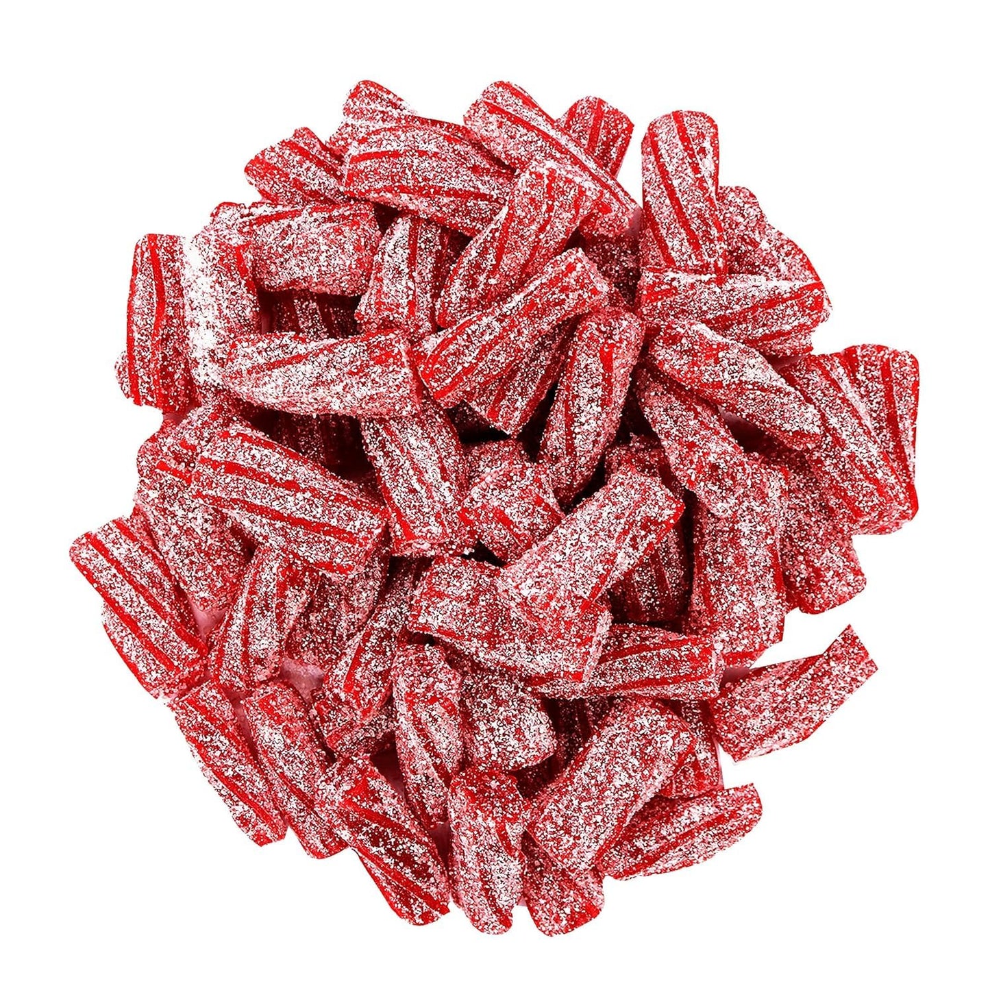 Firstchoicecandy Sour Licorice Twist Bites, Twisteroos Pectin Filled Sour Bites (4.4 Pound, Strawberry)