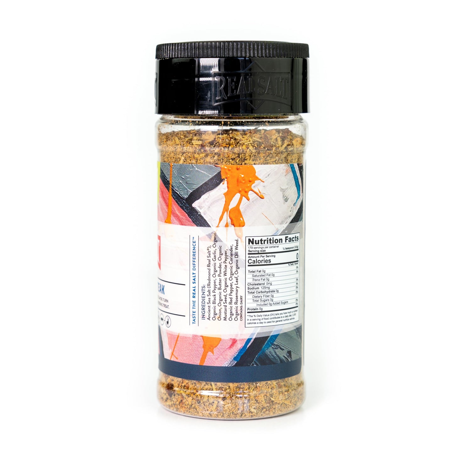 Redmond Real Sea Salt - Natural Unrefined Gluten Free Wasatch Steak Shaker