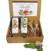 La Tea Dah Floral Tea Gift Basket - Unique Teacher Appreciation Gift, 12 Sachets with 2 Assorted Flavors & 2 Honey Stirrers