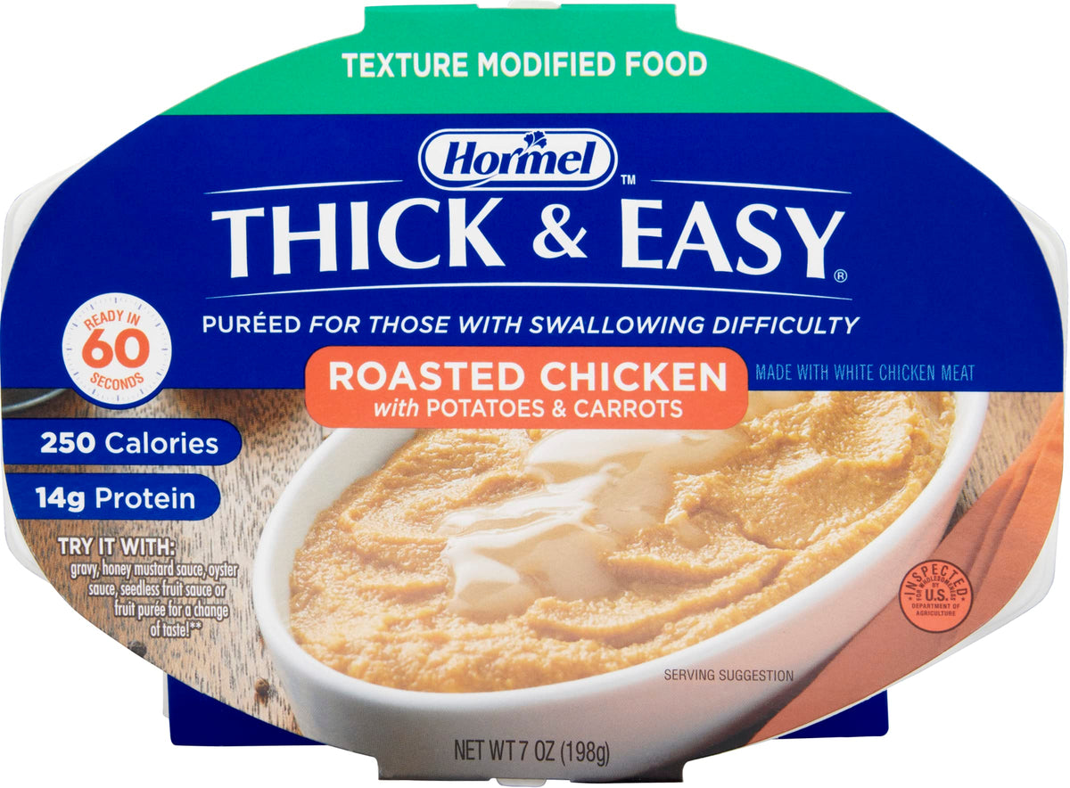 Hormel Thick & Easy Pureed Meals, Roasted Chicken With Potatoes & Carrots, 7 oz (Pack of 7)