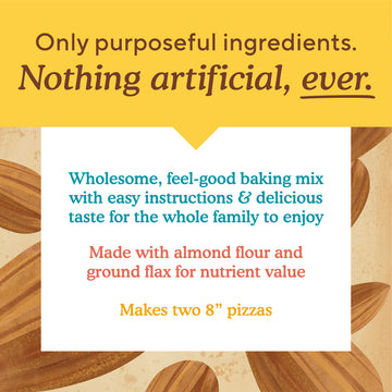 Simple Mills Almond Flour Baking Mix, Cauliflower Pizza Dough - Gluten Free, Vegan, Plant Based, 9.8 Ounce (Pack Of 1)