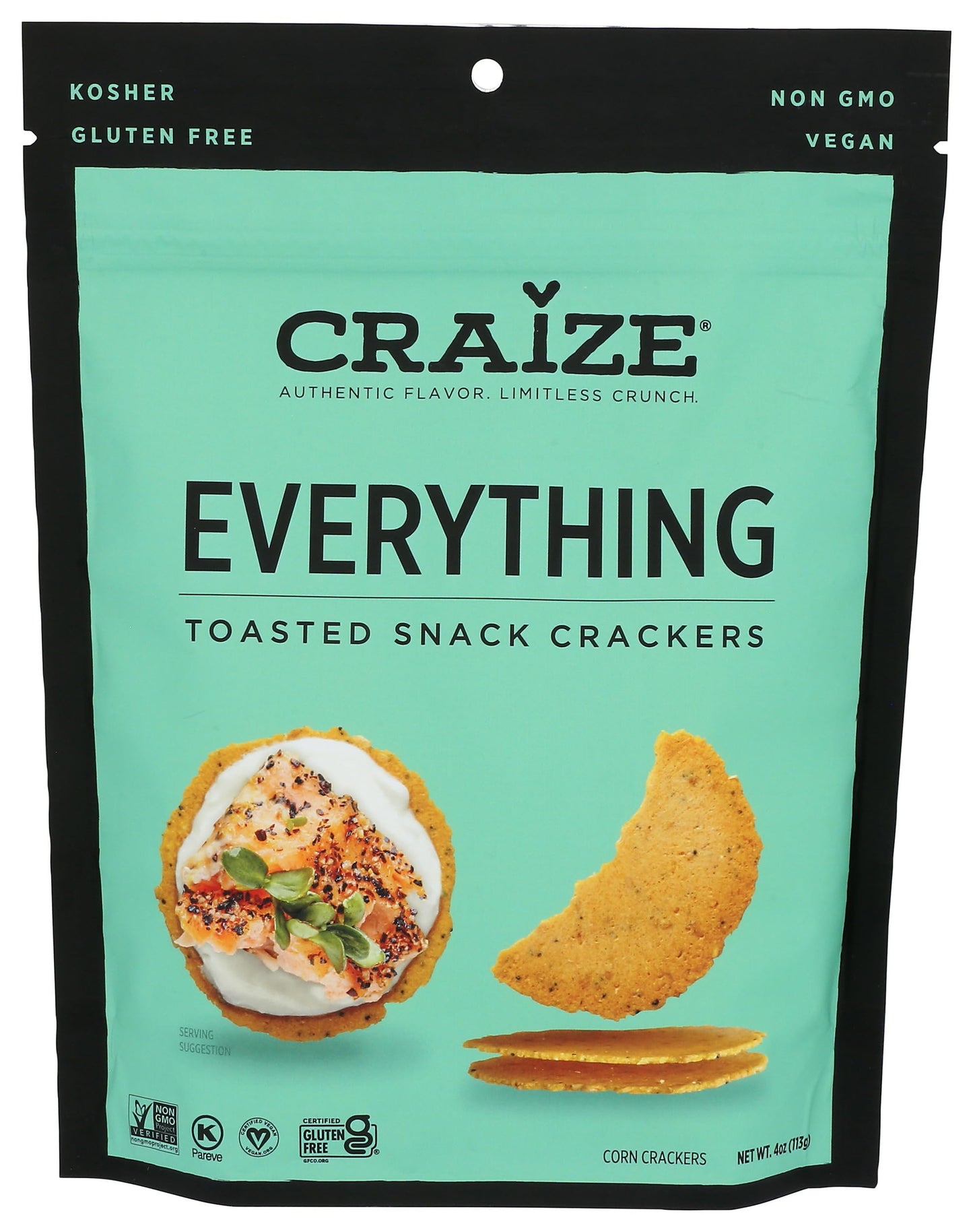 Craize Crackers Everything, 4 Ounce Pack, Model 0850014776442