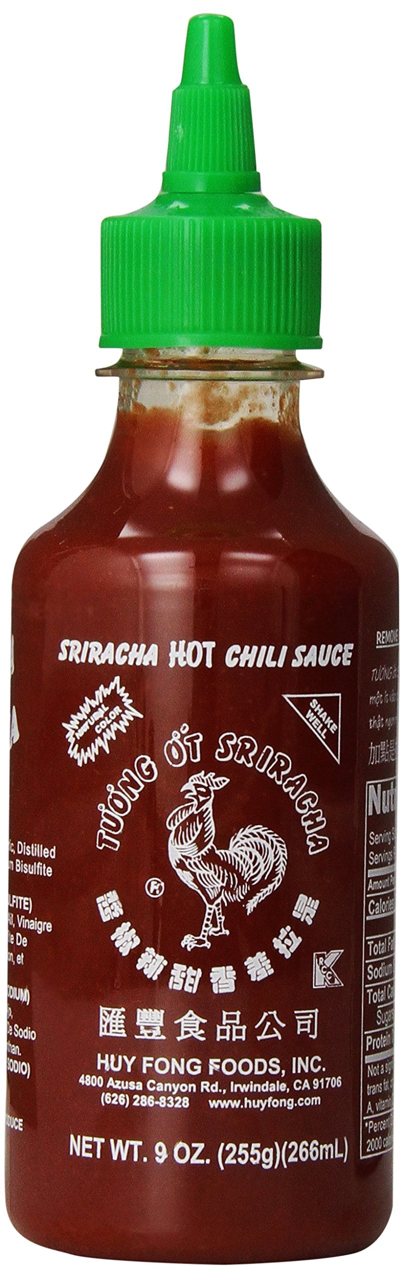 Huy Fong Sriracha Sauce, 9 Ounce (Pack Of 24)