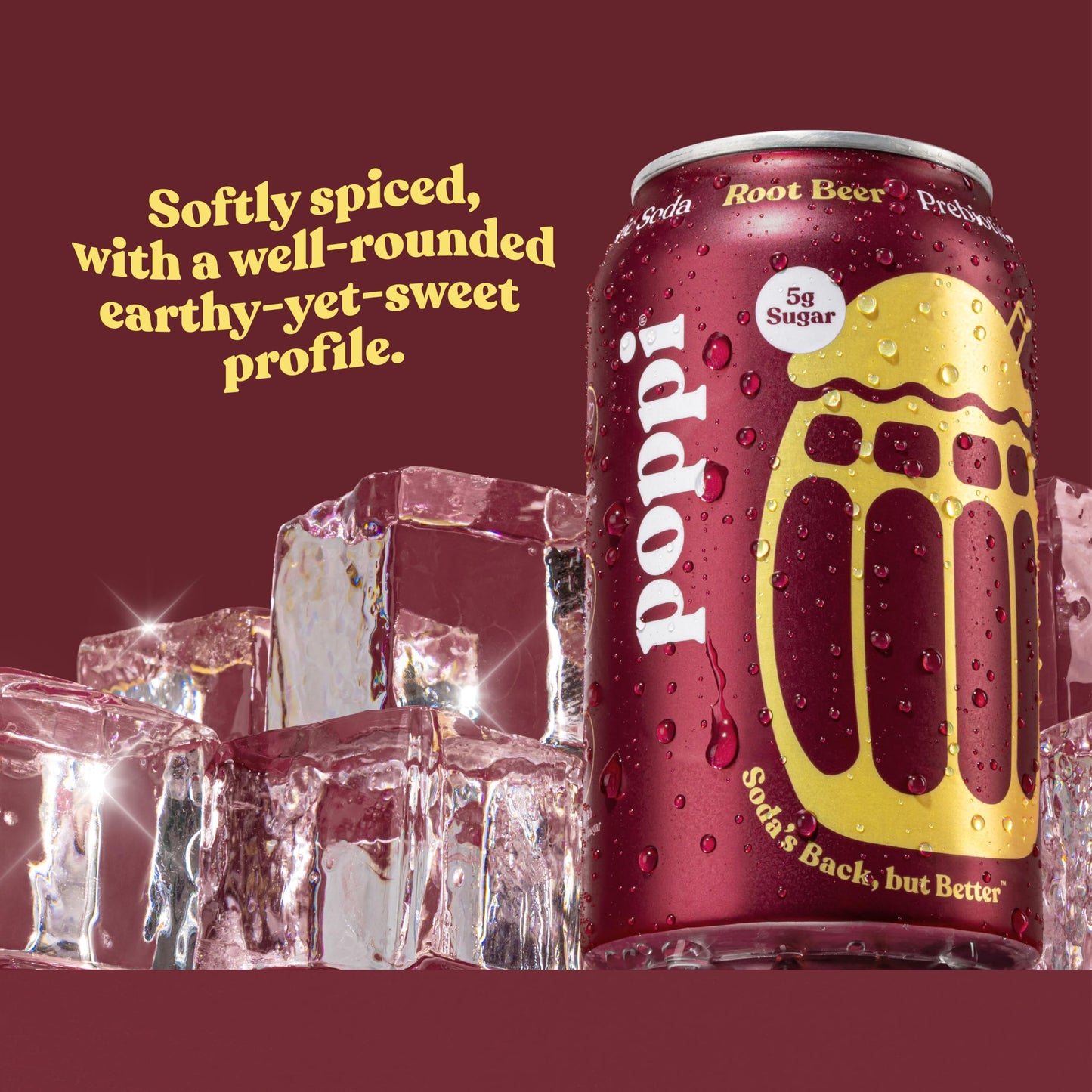 Poppi Sparkling Prebiotic Soda Beverage, Root malt-inspired Flavor, 12 Fl Oz, Pack of 12, Model 0810063710330