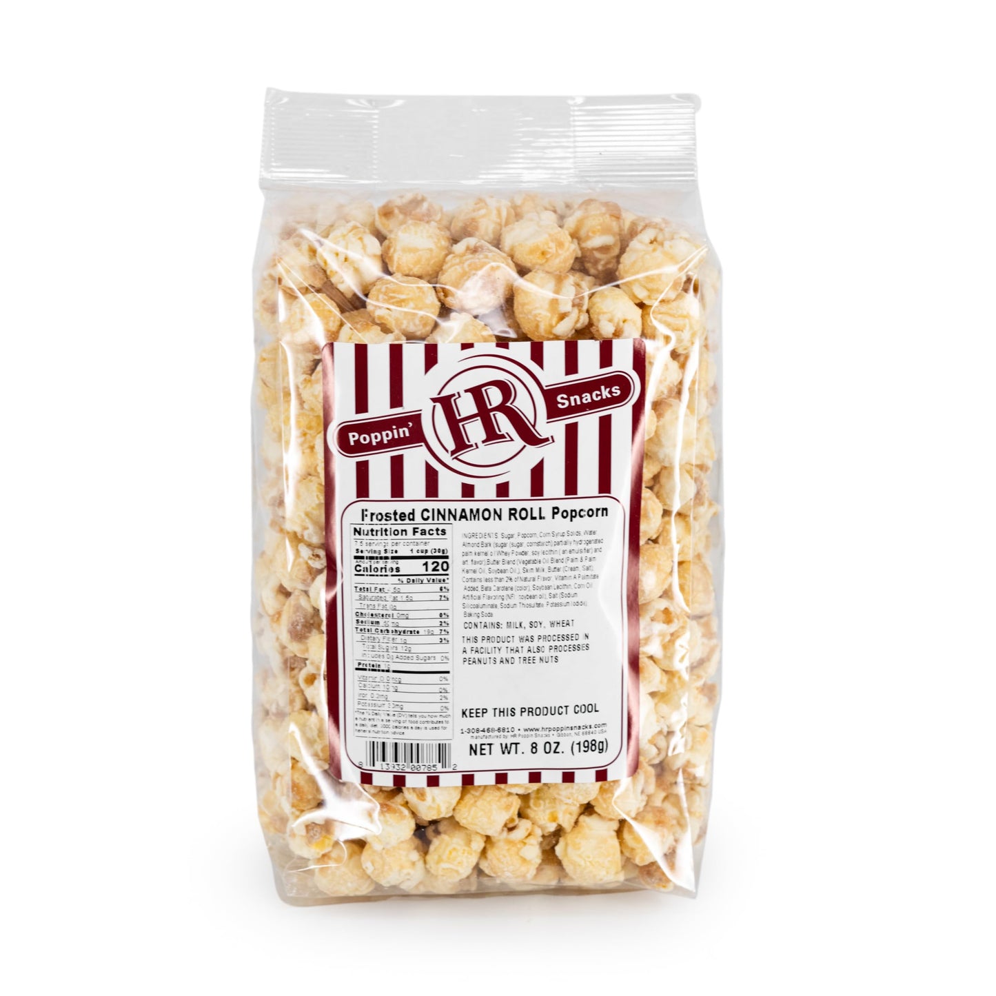 Frosted Cinnamon Roll Popcorn | 6 Pack | HR Poppin' Snacks