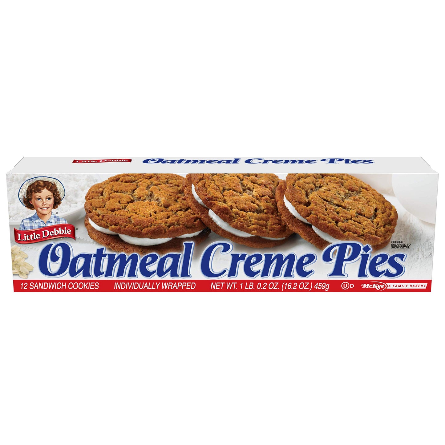 Little Debbie Oatmeal Creme Pies, 192 Soft Cookies, 1.01 lb (16 Boxes)