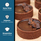 Cambie Round Chocolate Medium Tart Shells, 2.17 in Diameter, French Style Cocoa Tarts with Dark Chocolate Coating (Pack of 40)