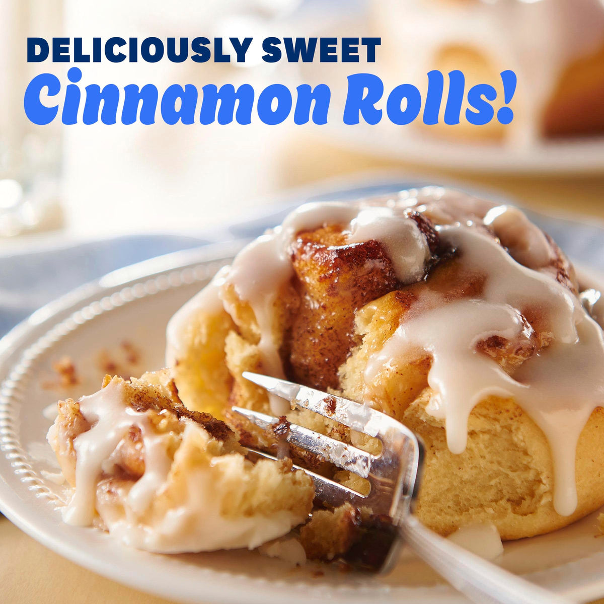 Pillsbury Cinnamon Rolls with Original Icing, Refrigerated Canned Pastry Dough, 8 Ct, 12.4 oz