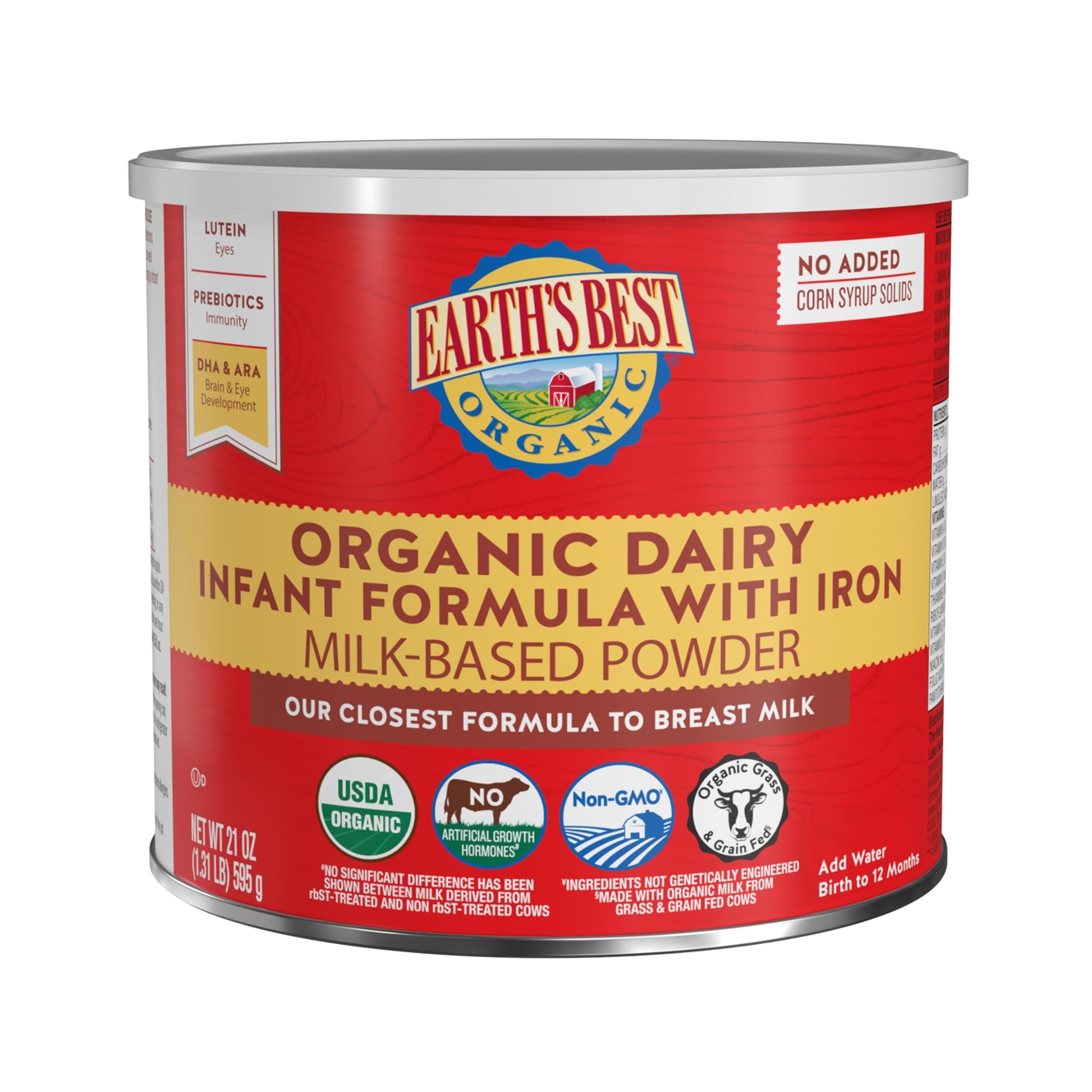 Earths Best, Formula Infant DHA ARA Organic, 23.2 Ounce