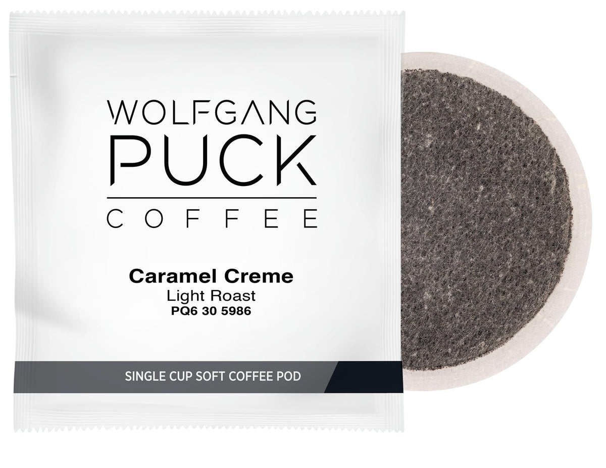 Wolfgang Puck Coffee Soft Pods, Caramel Cream, 18 Count (Pack Of 1)