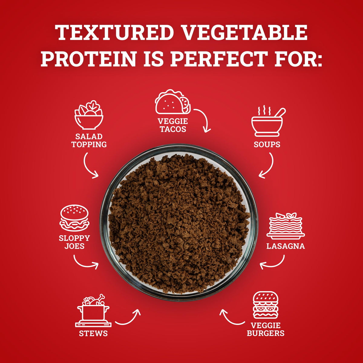 Hoosier Hill Farm Textured Vegetable Protein, 25LB Bulk (Pack of 1)