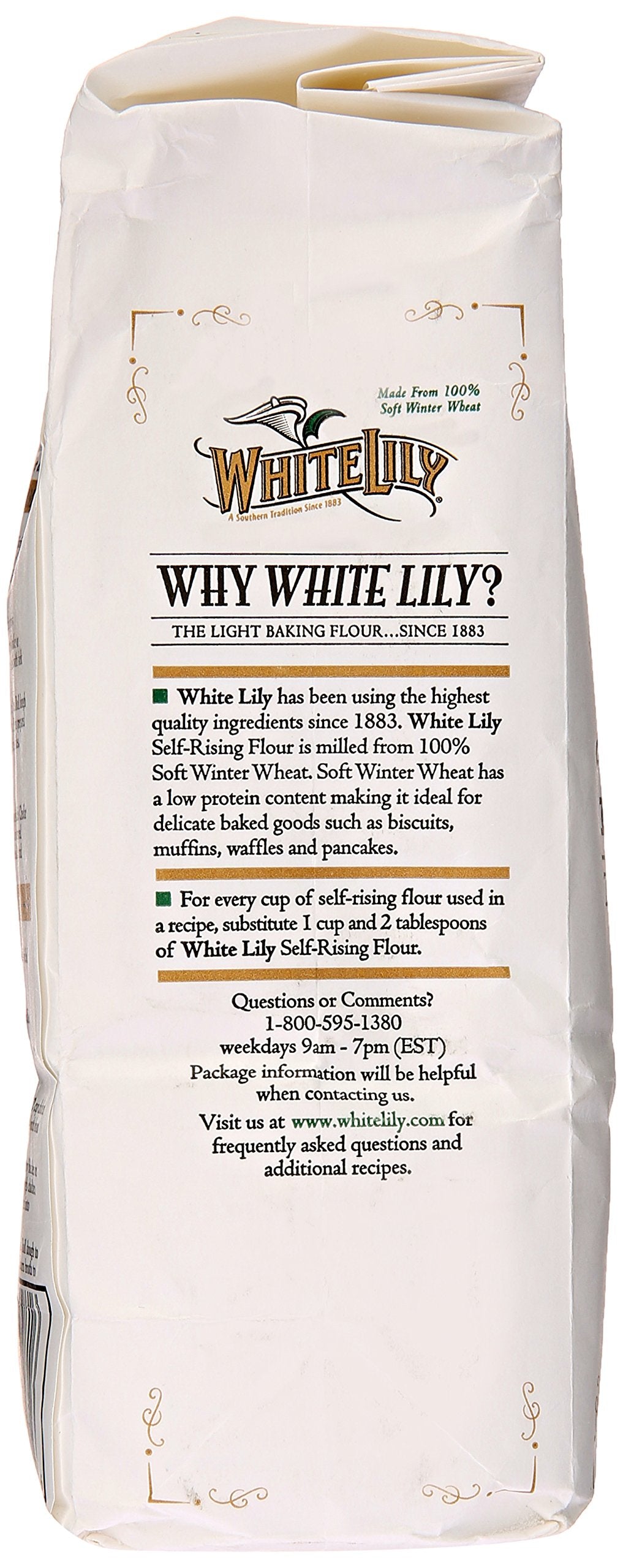 White Lily Self-Rising Bleached Enriched Pre-Sifted Flour 32 Ounce