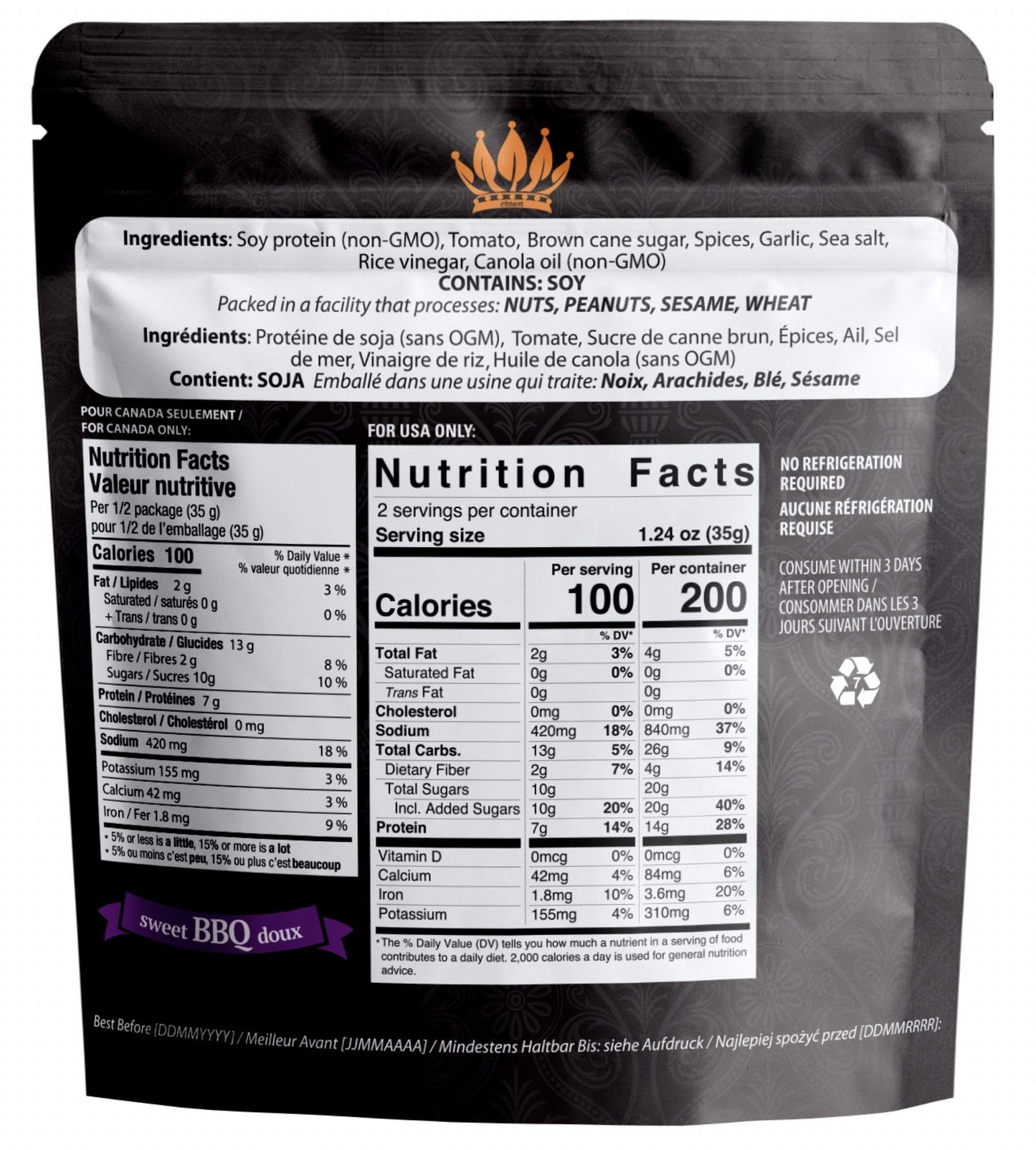 Noble Jerky - Vegan Jerky Variety Pack, Plant-Based High Protein Snack, 14g Protein Per Bag, Vegetarian, Non-GMO, Meat-Free, 5 P
