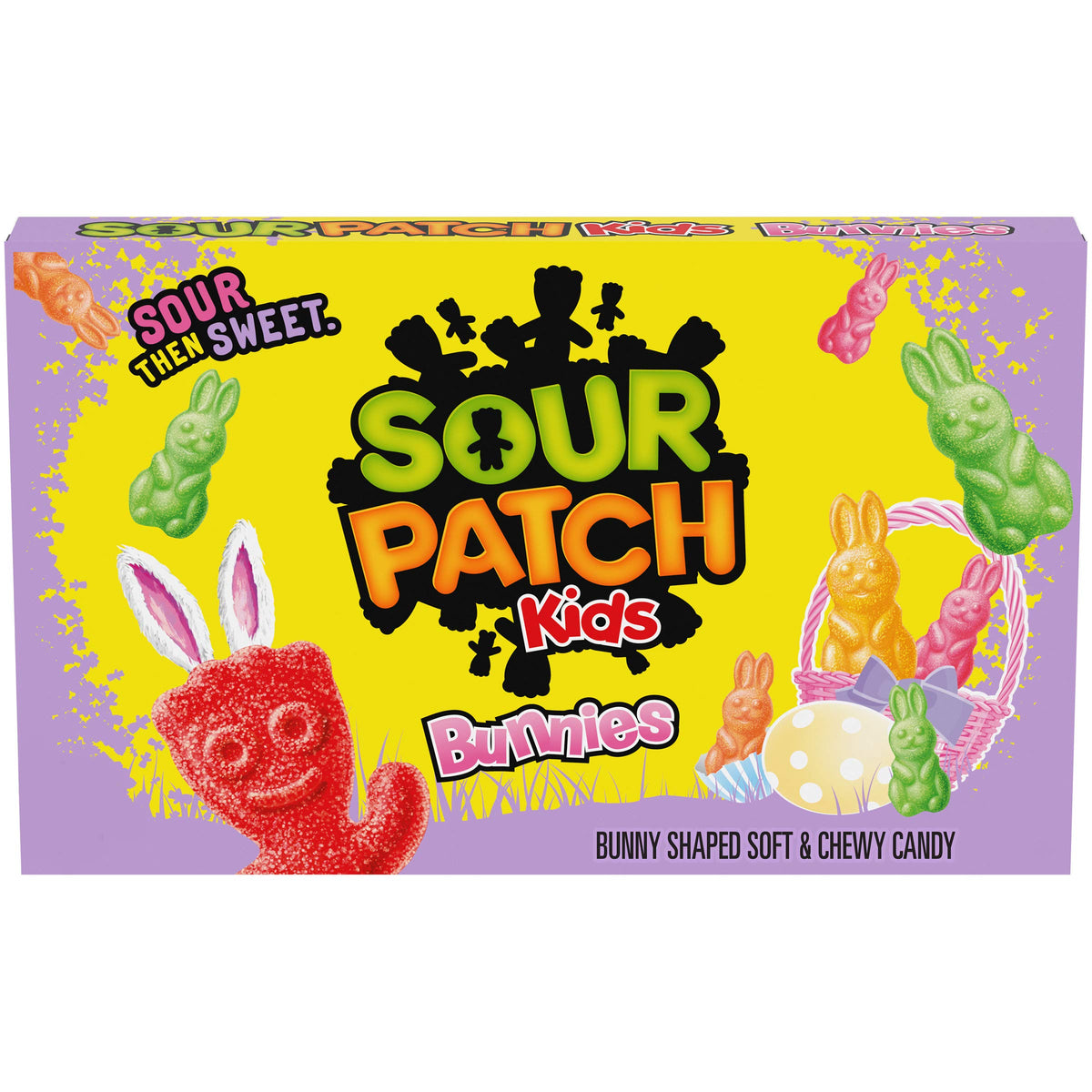 SOUR PATCH KIDS Bunnies Candy, Easter Edition, 1 Movie Theater Box (3.1 oz.)