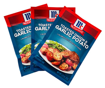 Mccormick Toasted Onion & Garlic Potato Seasoning Mix (Pack Of 3) 1.25 Oz Packets