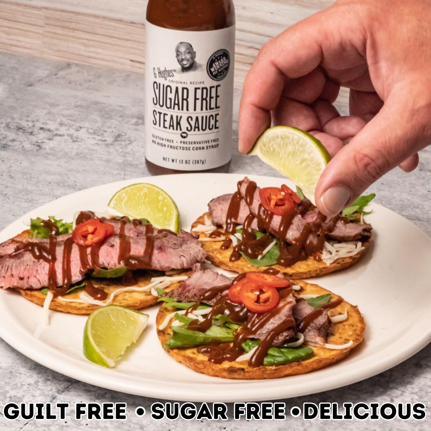 g Hughes Sugar Free Steak Sauce 1 Bottle 13 oz.