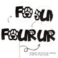 1 Pcs Four Cake Topper Black Glitter 4 Years Old Birthday Dog Paw Cake Pick For Puppy Dog Let'S Pawty Theme Kids Boys Girls 4Th