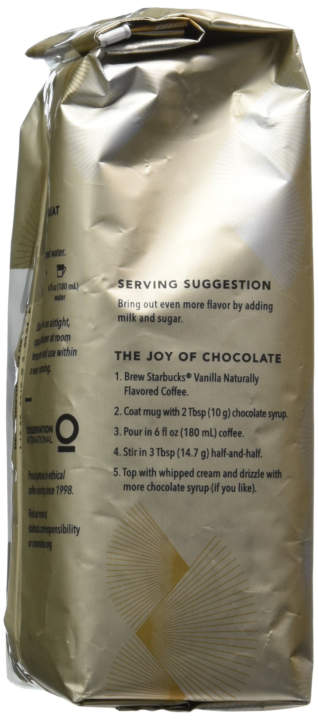 Starbucks Natural Fusions Vanilla Ground Coffee, 11 Ounce (Pack Of 2)