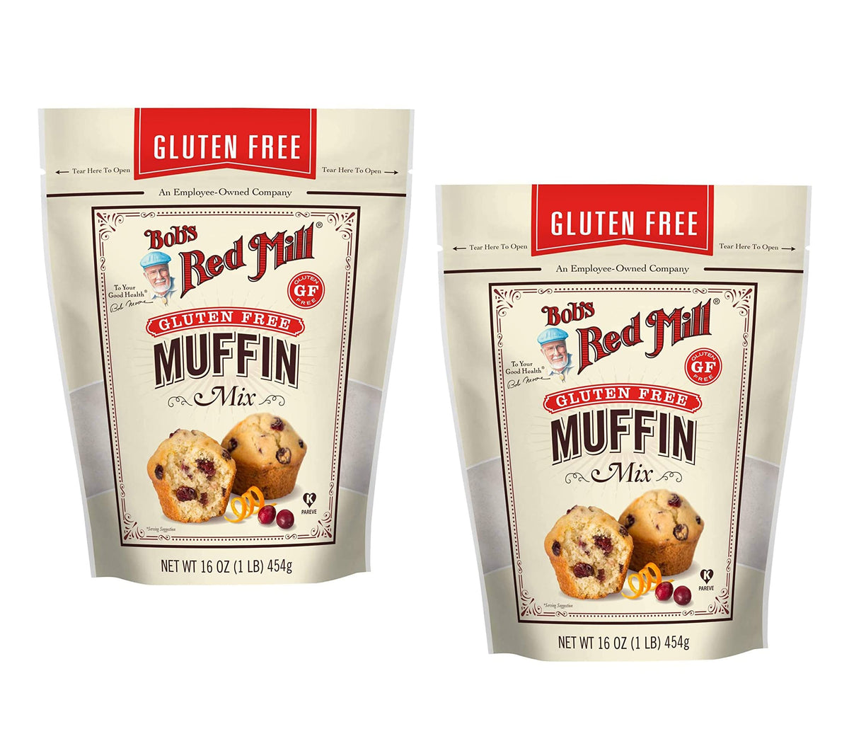 Bob'S Red Mill Gluten Free Muffin Mix, 16 Oz (Pack Of 2)