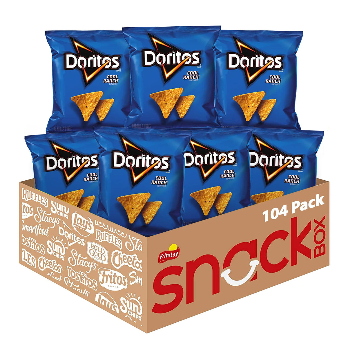 Doritos Flavored Tortilla Chips, Cool Ranch, 1 Ounce (Pack Of 104)