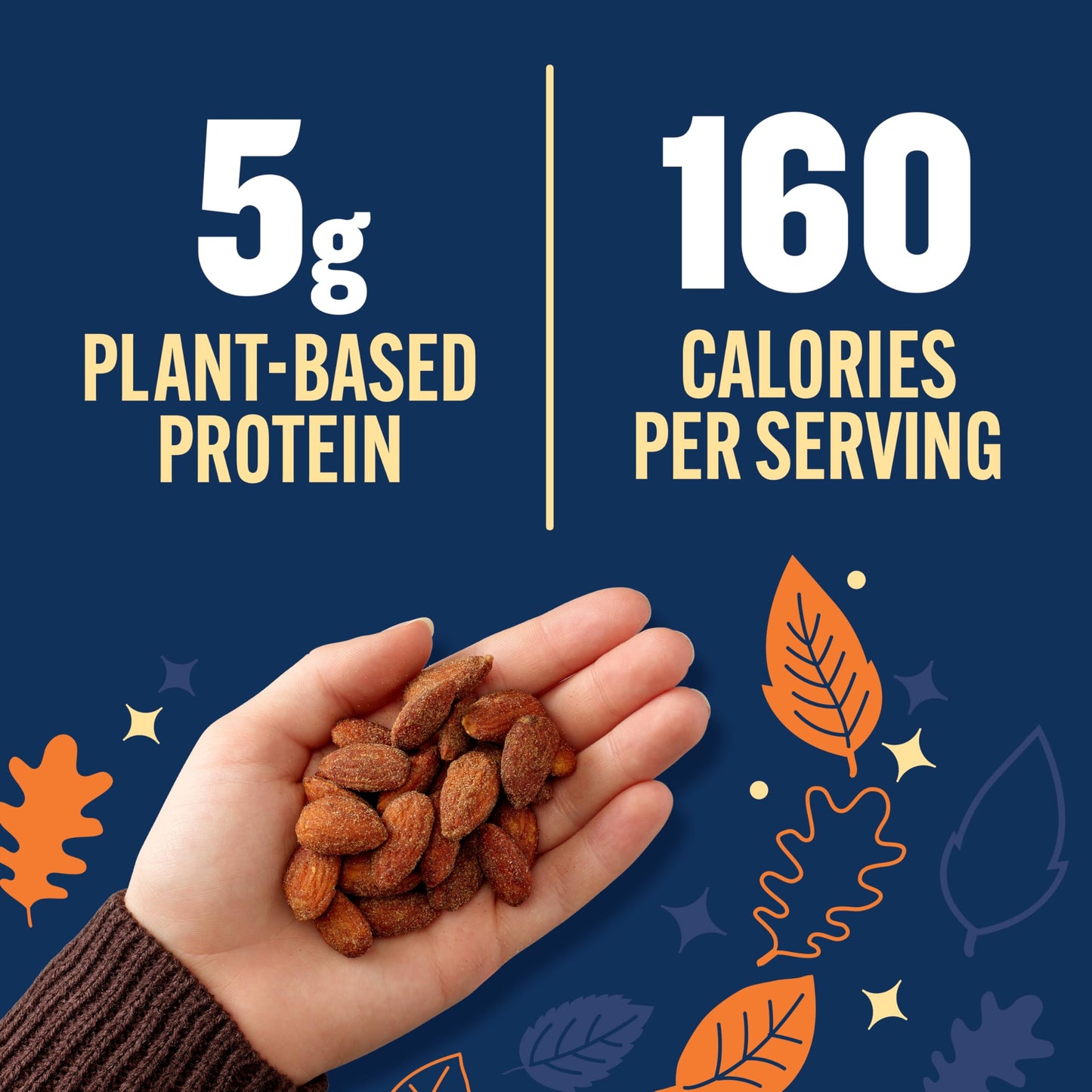 PLANTERS Pumpkin Spice Almonds, Flavored Nuts, 15.25 oz Canister