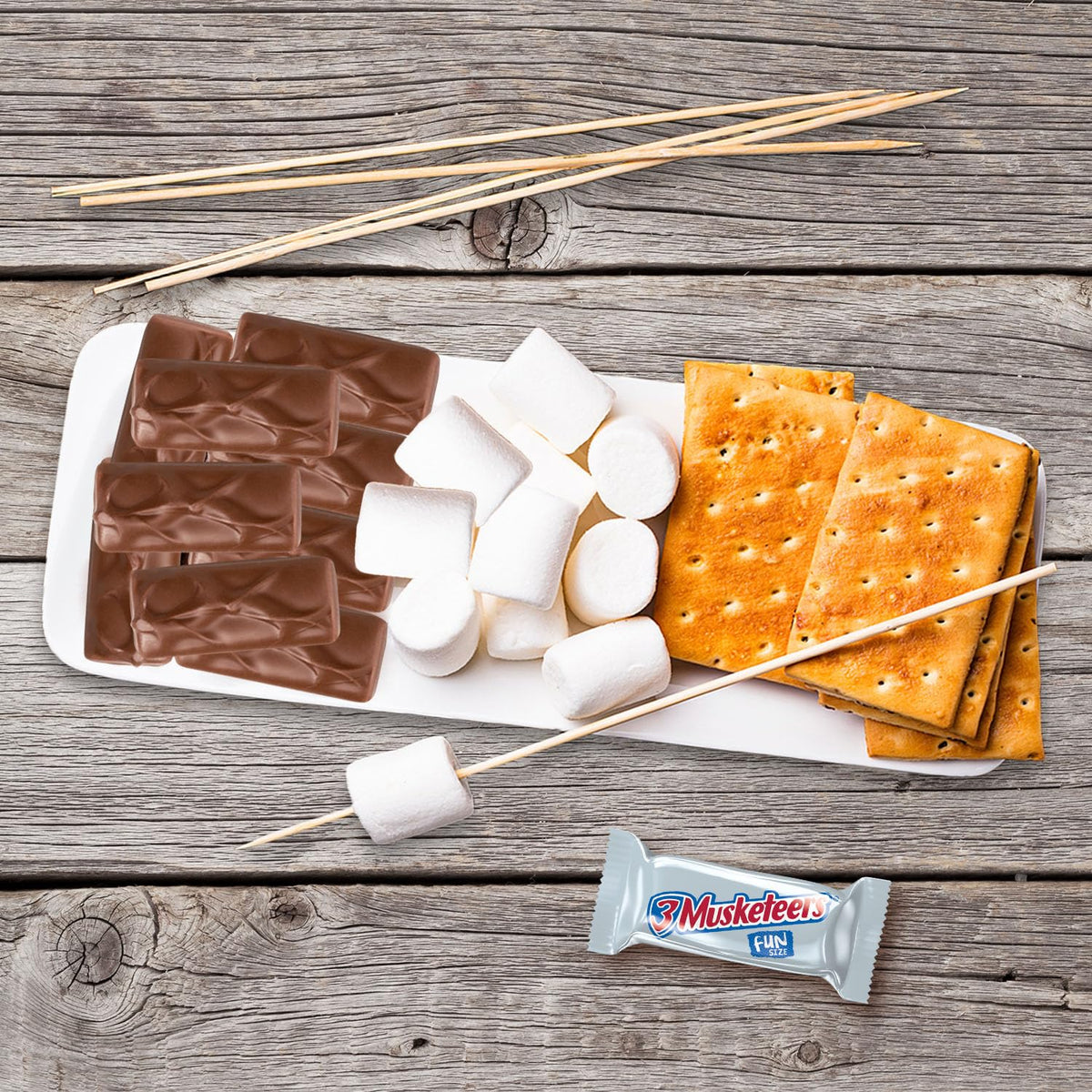 3 MUSKETEERS Fun Size Milk Chocolate Candy Bars, 10.48 oz Bag