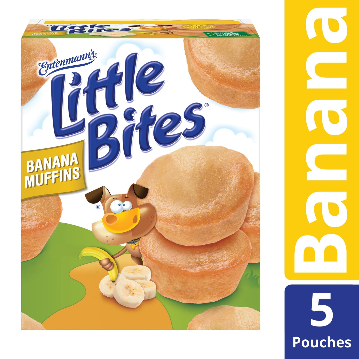Little Bites Banana Muffins, 5 count, (4 ct each), Mini Muffins, 8.25 oz Box