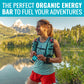 Kates Real Food Organic Granola Bars - Peanut Butter Hemp & Flax (2.2 oz  Pack of 12) - Organic Energy Bars Made with Gluten Free Oats - Non GMO  Soy Free  Whole Grains  and All Natural - Healthy Snacks