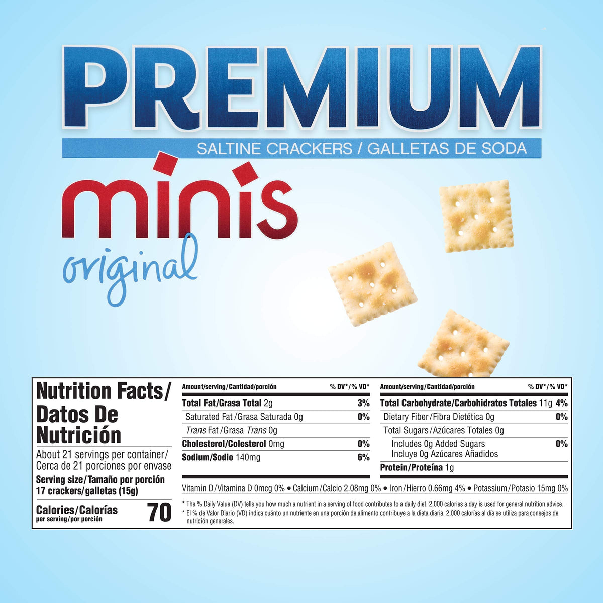 Oreo Premium Original Mini Saltine  ers, 11 oz, Pack of 1