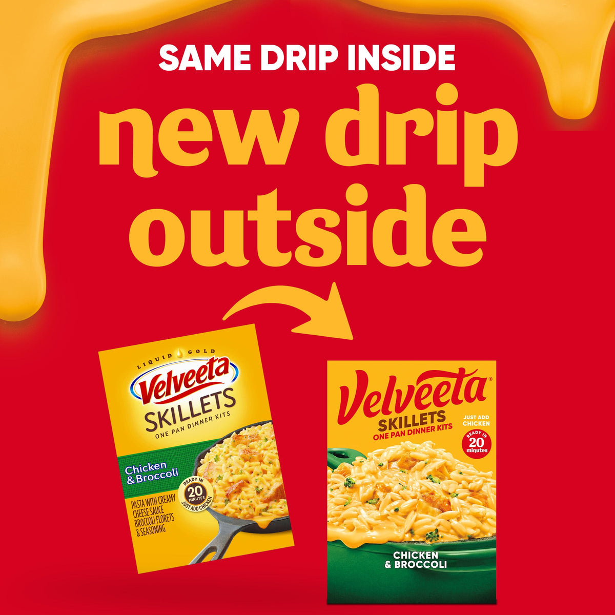 Velveeta Cheesy Skillets Chicken & Broccoli, 13.6 Oz