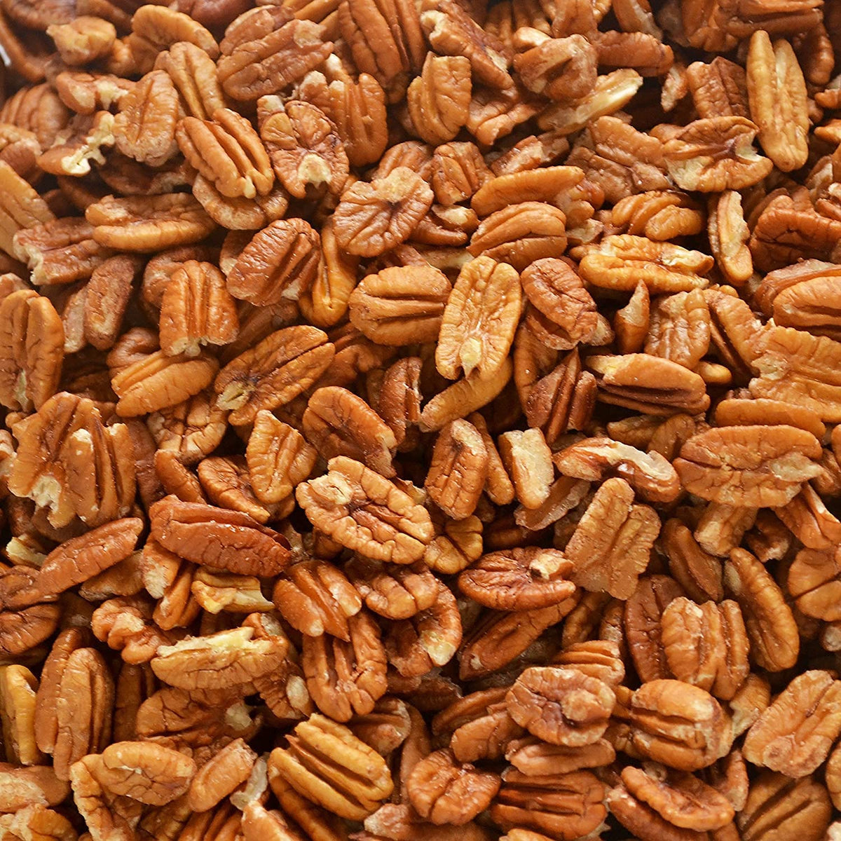 Pecan Shop Unsprayed Raw Wild-Harvested Pecan Halves - 8 lb Fresh Texas Direct Ship