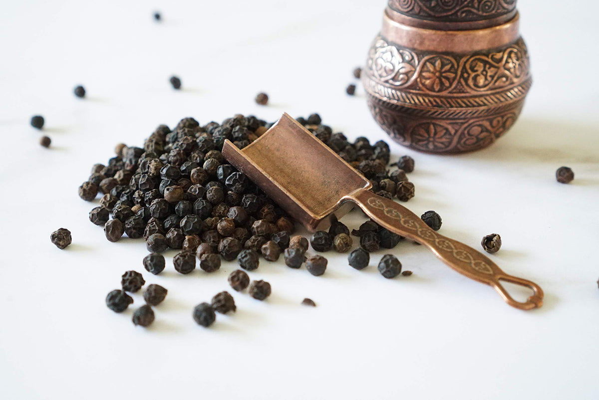 Tellicherry Black Peppercorns, Certified Organic (8 oz)