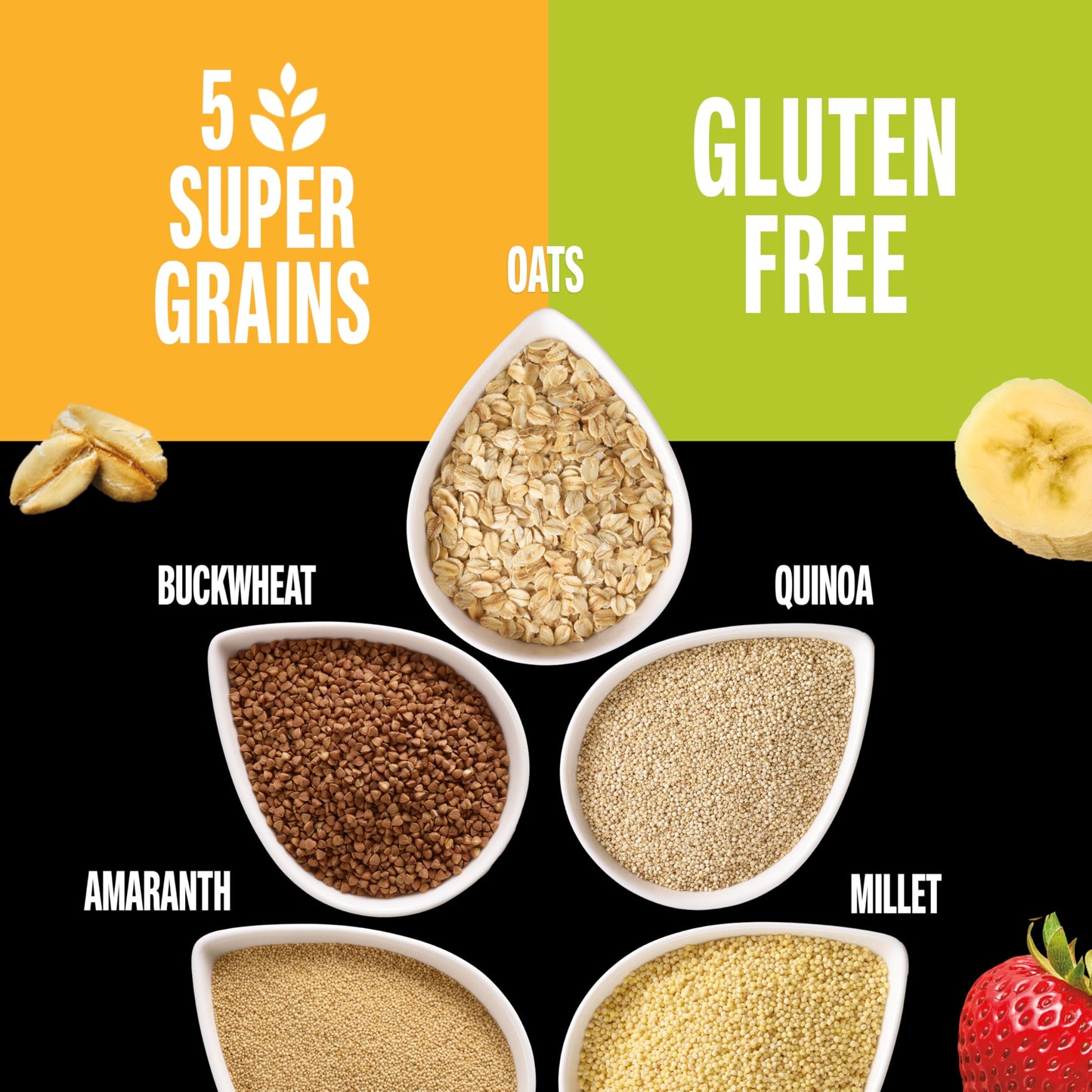 KIND Healthy Grains Energy Bars, Strawberry Banana, 19g Whole Grains, Made with Super Grains, Gluten Free Snacks, 40 Ct.