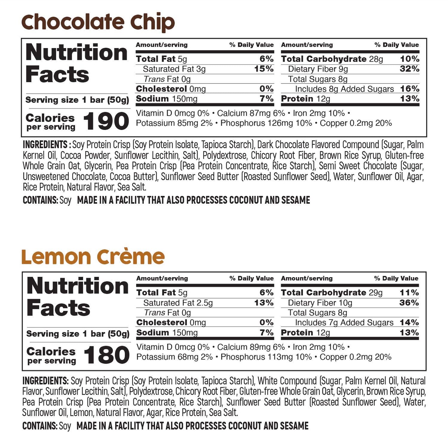 No Nuts! Variety Pack Protein Bars - 4-Flavor Sampler | 100% Nut-Free, Dairy-Free, Vegan, Organic, Kosher, Egg-Free, Non-GMO Sna
