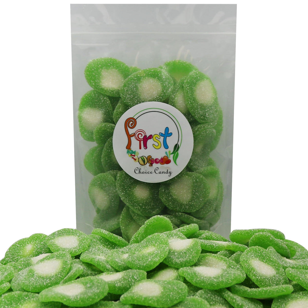 Firstchoicecandy Gummy Fruit Candy (Sour Kiwi Slices, 5 Pound (Pack Of 1))