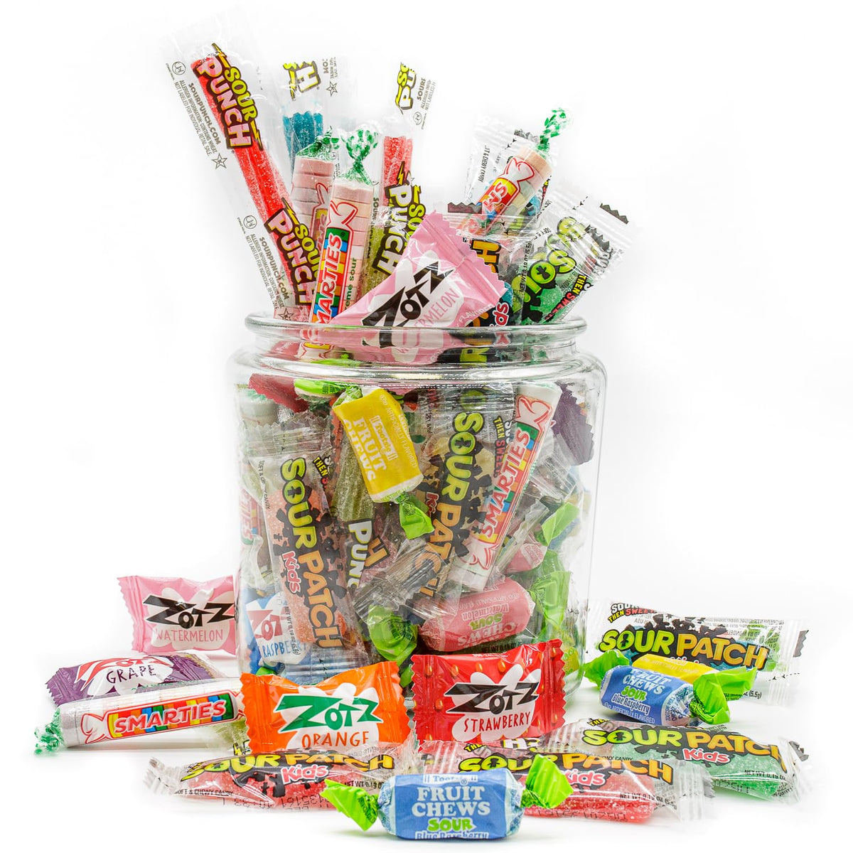 Sour Candy 3 lb - Bulk Bag, Individually Wrapped, Fruit Flavored