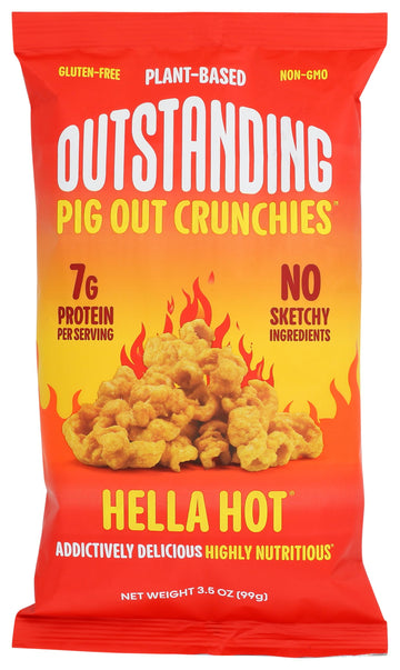 Pigout Pigout Hella Hot Pigless Pork Rinds 3.5 Ounce