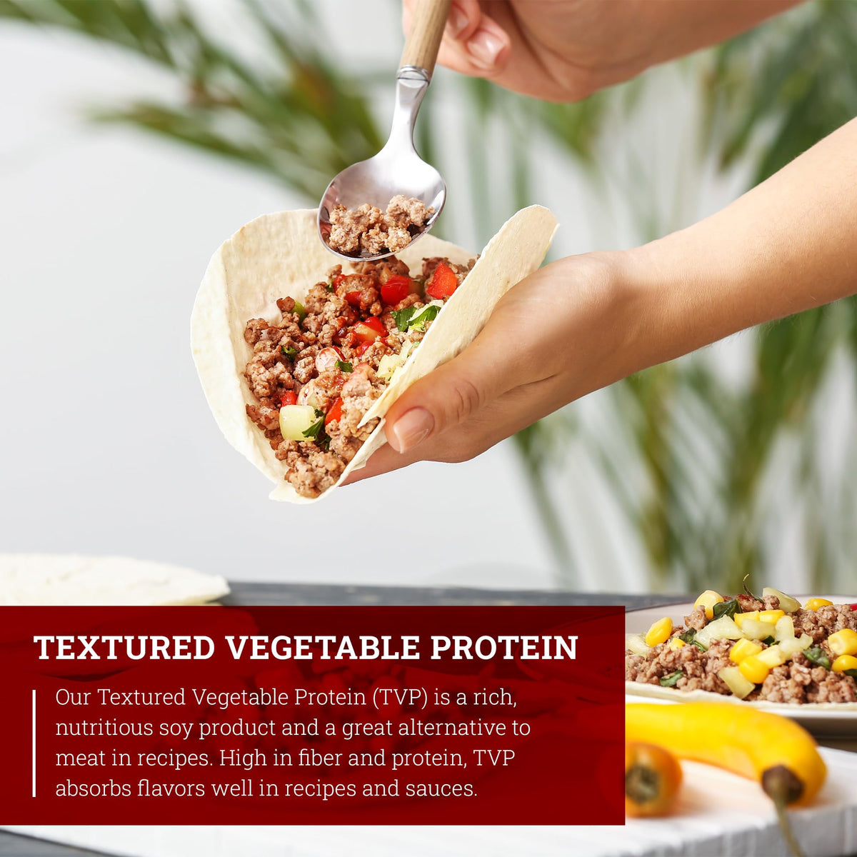 Hoosier Hill Farm Textured Vegetable Protein, 25LB Bulk (Pack of 1)